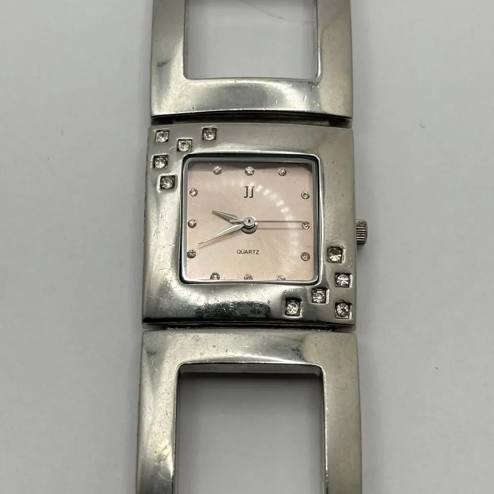 Silver & Pink Men's Watch